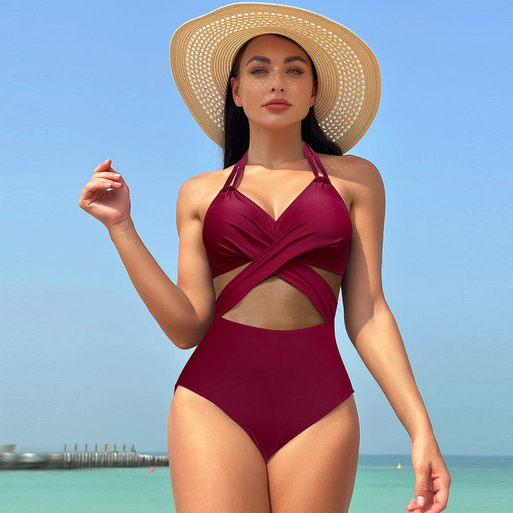 Damen Eleganter Badeanzug mit raffinierten Cut-Outs und verstellbaren Trägern Drune