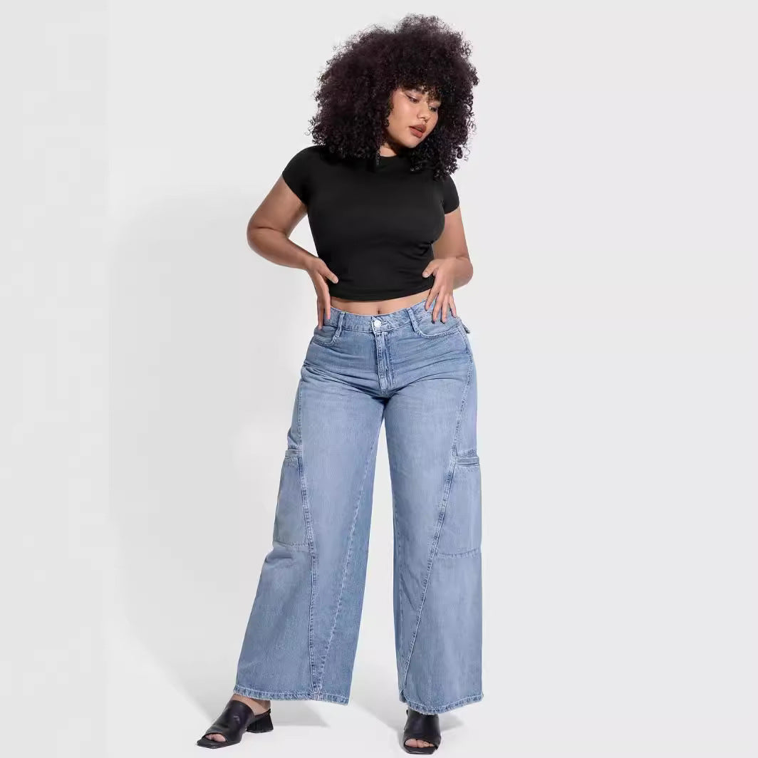 Damen Figurbetontes T-Shirt Drune