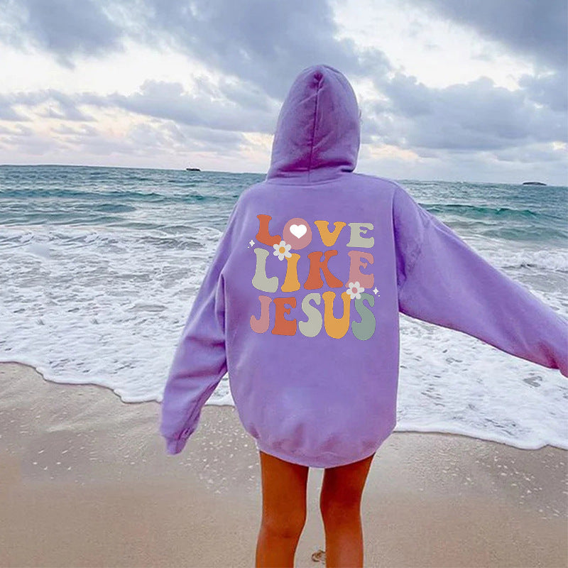 Damen gemütlicher Hoodie mit inspirierendem Aufdruck Drune