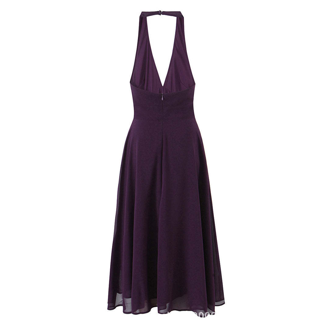 Damen Freizeitkleid mit tiefem V-Ausschnitt Drune