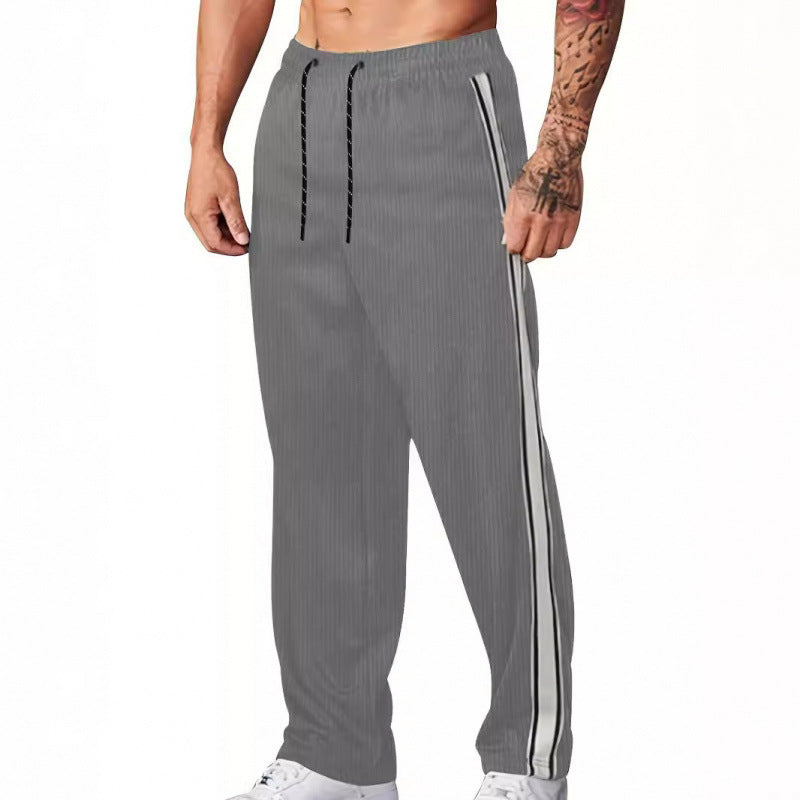 Herren Sportliche Freizeithose mit seitlichen Streifen Drune