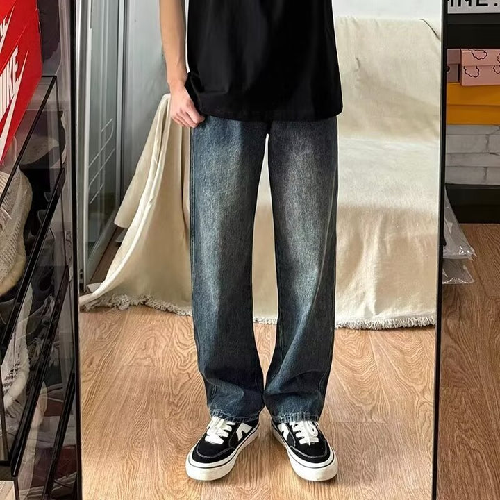 Herren Modische Weite Jeans Drune