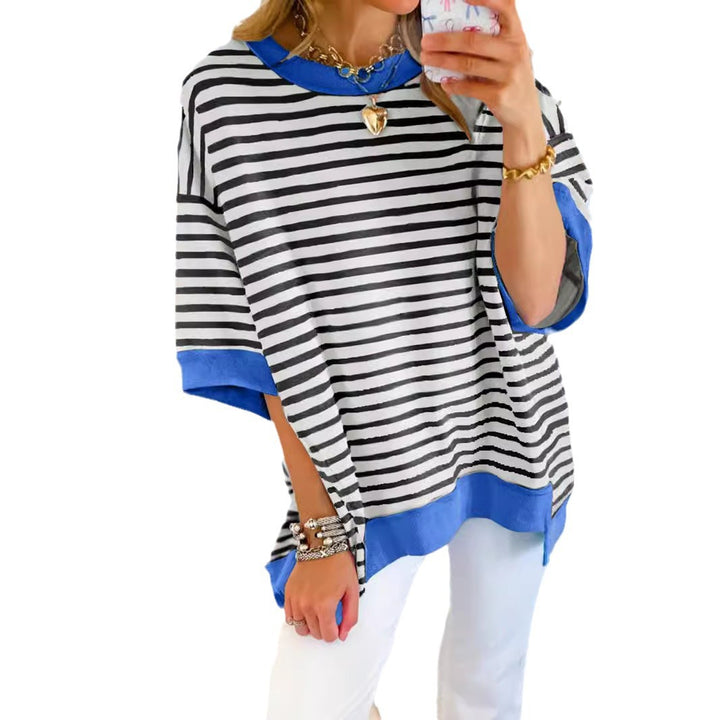 Damen Oversized Streifenpullover Drune