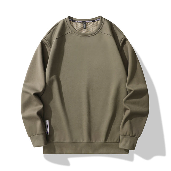 Herren Oversize-Sweatshirt aus technischem Jersey mit Rundhals und thermoregulierendem Futter Drune