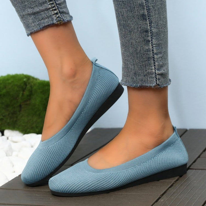 Damen bequeme Slip-On Ballerinas Drune