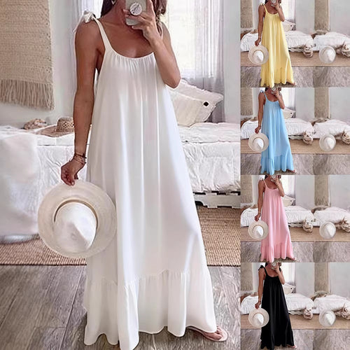 Damen Maxikleid mit trägerlosem Design Drune