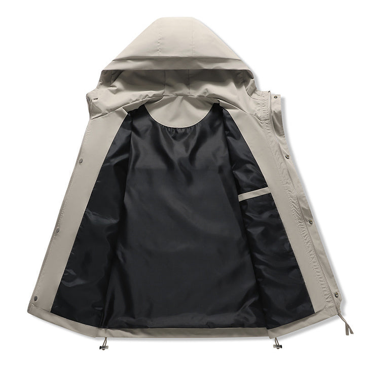 Damen technische Outdoor-Jacke mit verstellbarem Kapuzendesign und praktischen Taschen Drune