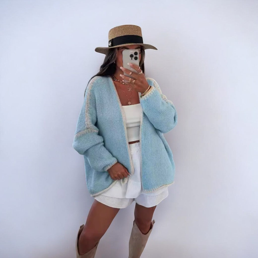 Drune | Elegante Strickjacke Im Overgröße Stil