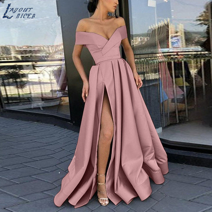 Drune | eBay Satin Mehrfarbiges Tiefes V-Ausschnitt Kleid