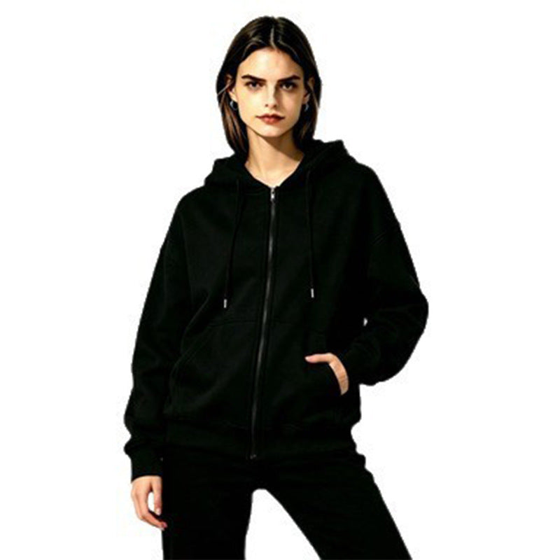 Damen Weicher Kapuzenpullover mit durchgehendem Reißverschluss Drune