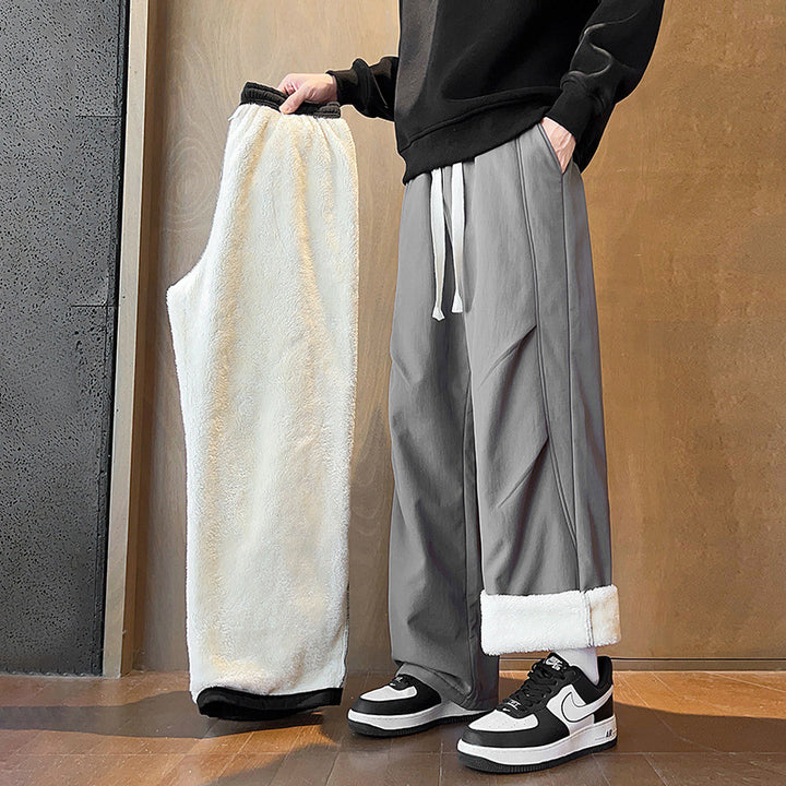 Damen Bequeme Fleece-Hose mit weitem Schnitt