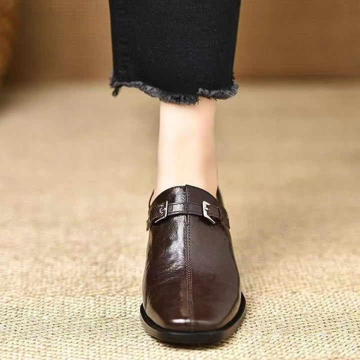 Damen Elegante Slingback-Stiefeletten mit Hochglanz-Optik Drune