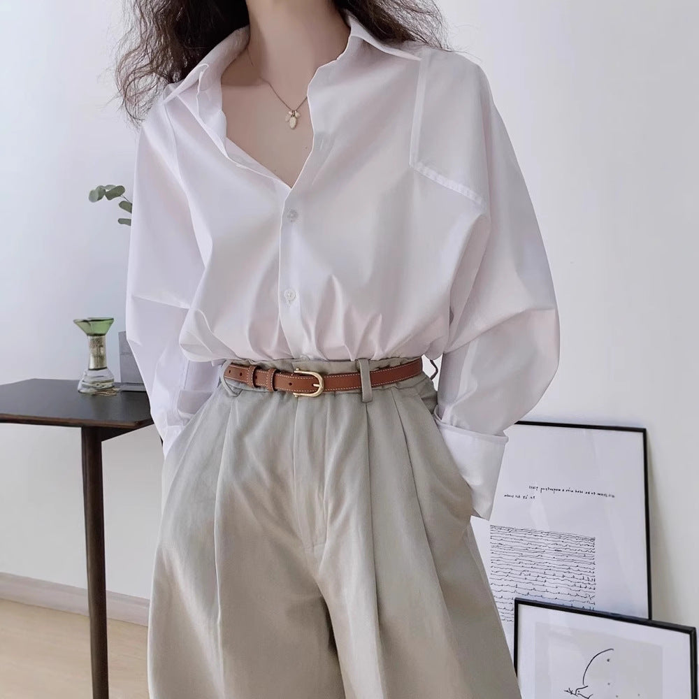Damen Elegante und lässige Oversized Hemdbluse Drune