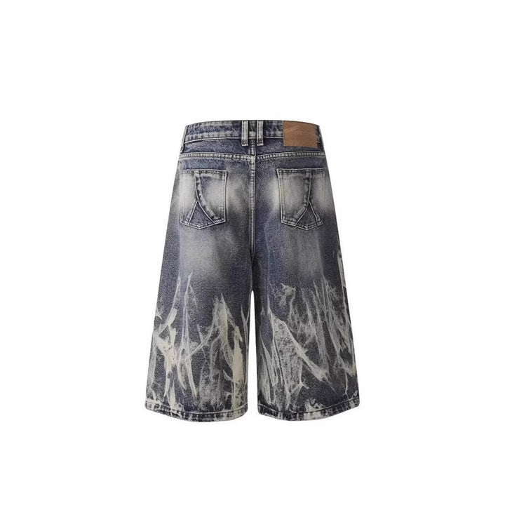 Herren modische Baggy-Shorts im Used-Look Drune