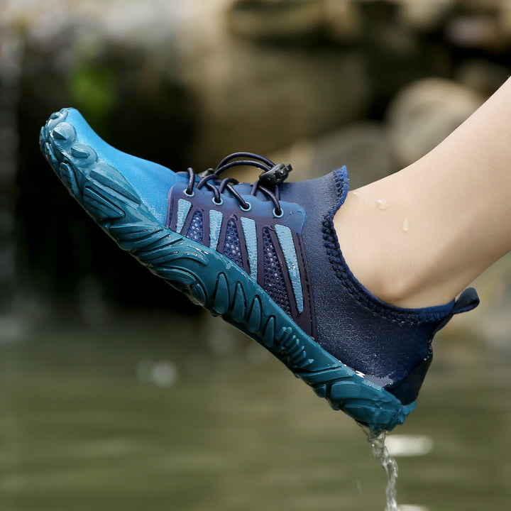 Damen nan flexibler Barfuß-Wasserschuh mit perforiertem Schnelltrocknungsaufbau und rutschfester Profilsohle Drune