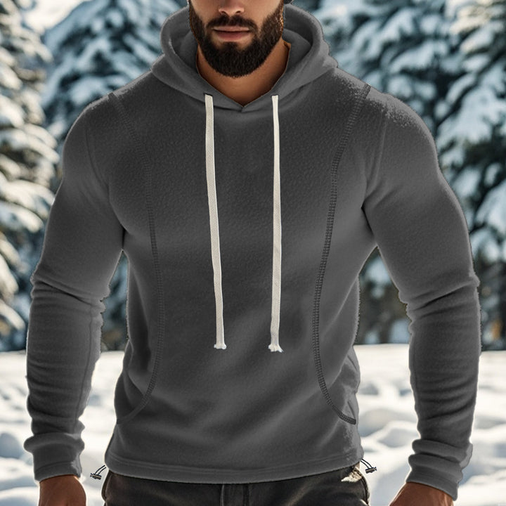 Herren bequemer Kapuzenpullover aus Kuschelmaterial Drune