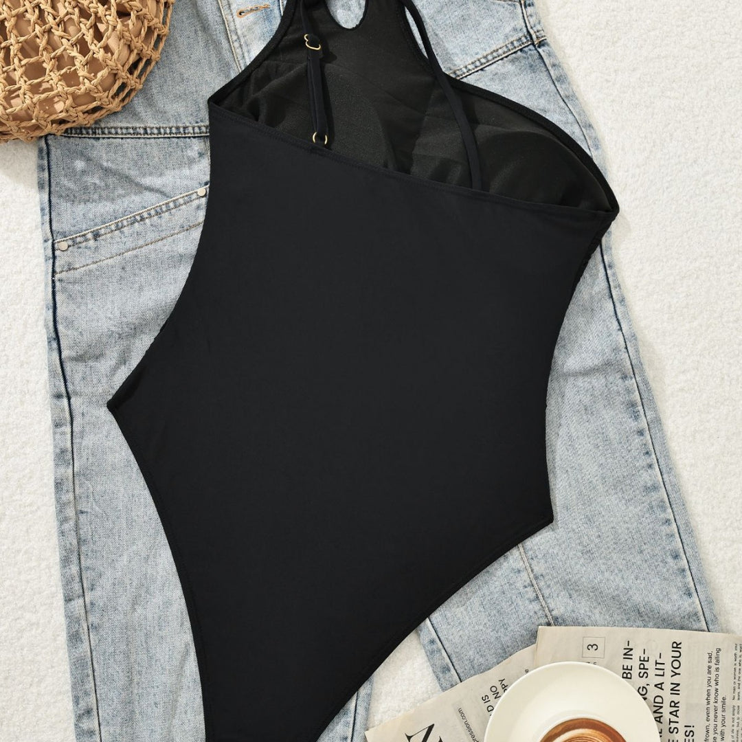 Damen Einseitiger Eleganter Badeanzug Drune