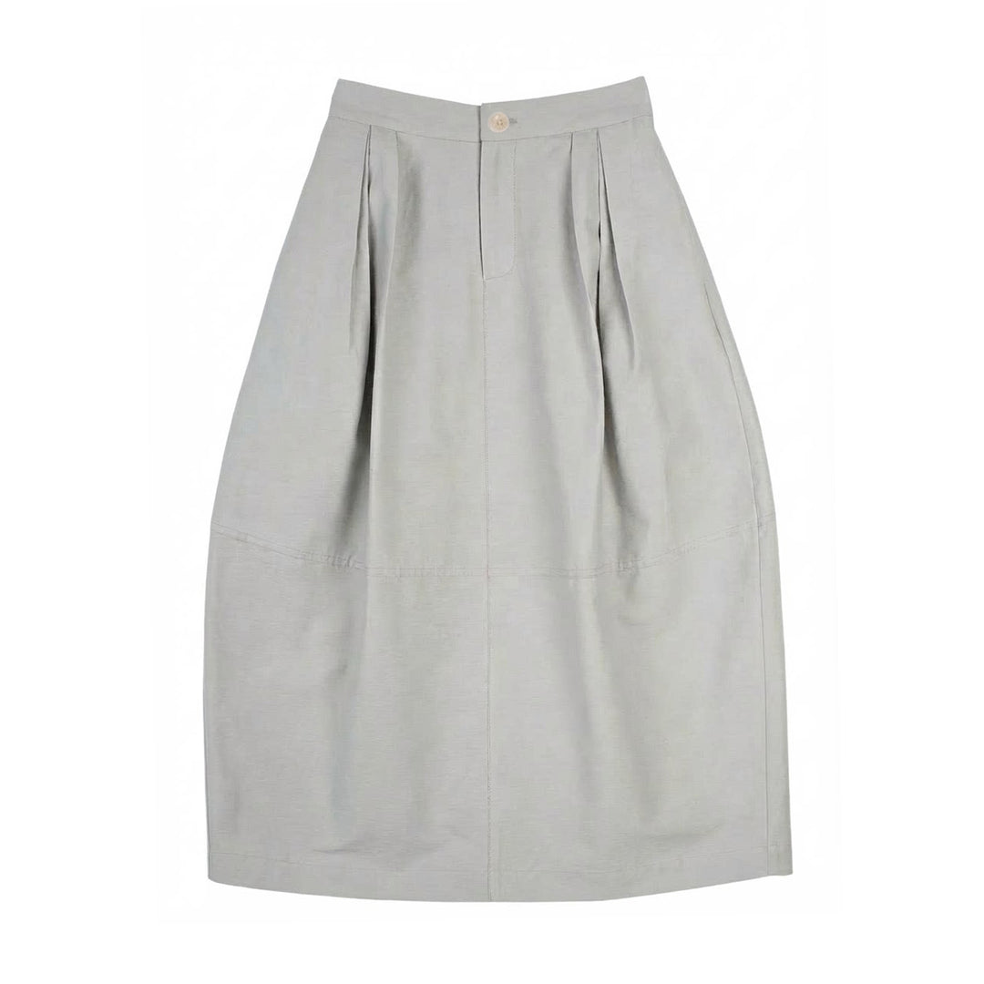 Damen Eleganter Midirock mit Falten Drune