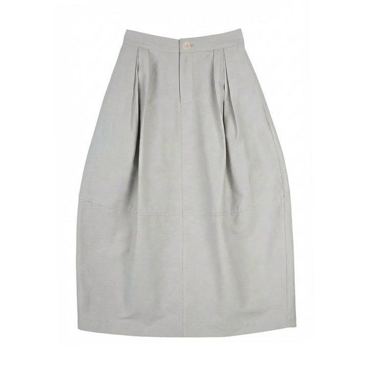 Damen Eleganter Midirock mit Falten Drune