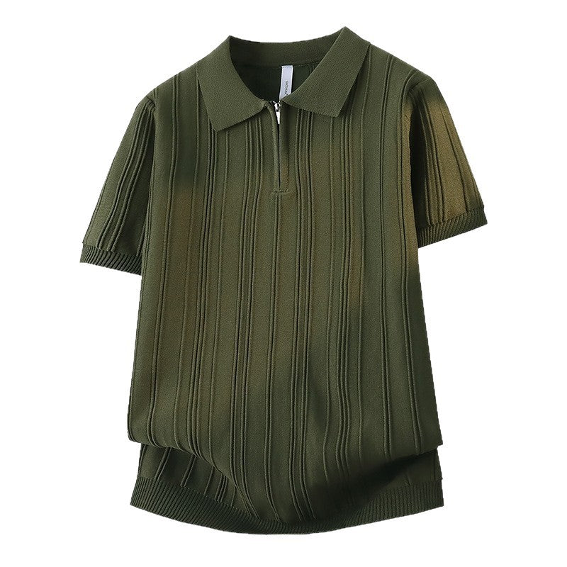 Damen Modisches Poloshirt mit Reißverschluss Drune