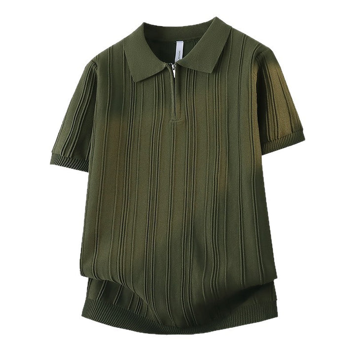 Damen Modisches Poloshirt mit Reißverschluss Drune
