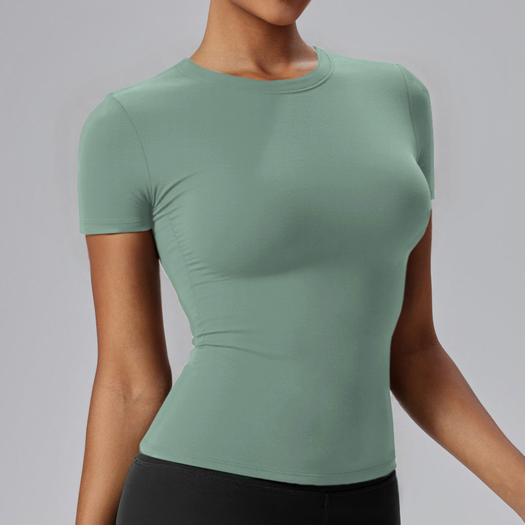 Damen Hochwertiges Fitness-T-Shirt mit elastischer Passform und atmungsaktiven Eigenschaften Drune