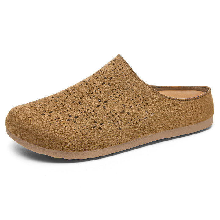 Damen nan Komfort-Mule mit Laserperforation und geformtem Memory-Fußbett Drune