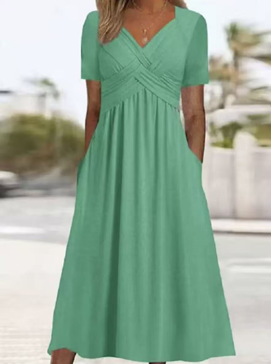 Damen lockeres Maxi-Kleid Drune