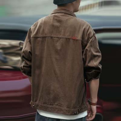 Herren Lässige und stylische Arbeitsjacke Drune