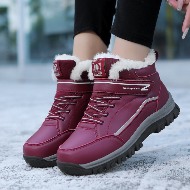 Damen Isolierte Winterstiefel mit rutschfester Profilsohle und warmem Innenfutter Drune