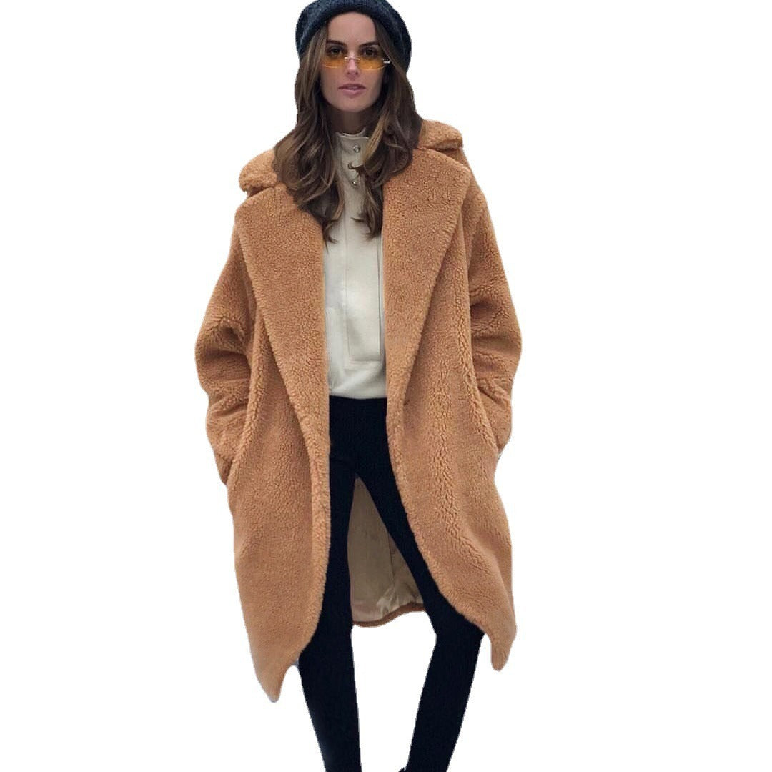 Damen modischer Teddy-Mantel Drune