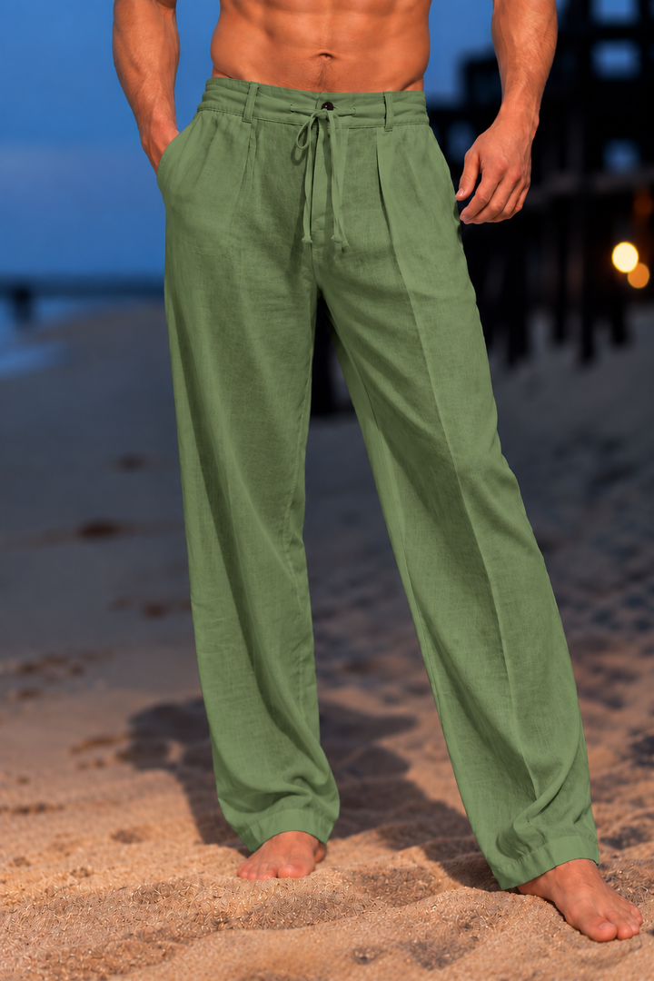 Herren elegante Chinohose mit lockerer Passform Drune
