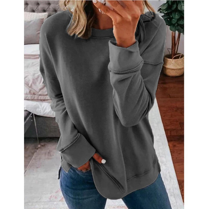 Damen Kreatives Sweatshirt mit Farbklecks-Design Drune