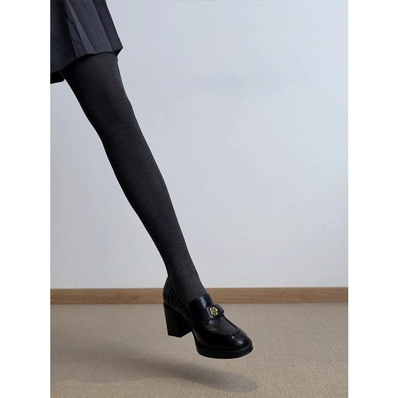 Damen Loafer mit massivem Blockabsatz und gepolstertem Komfortfußbett Drune
