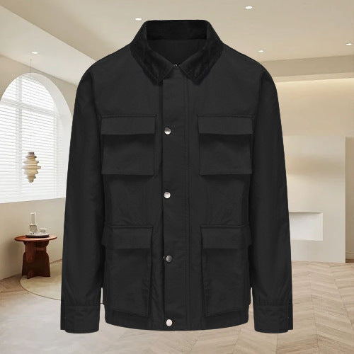 Herren funktionale Utility-Jacke mit praktischen Taschen Drune