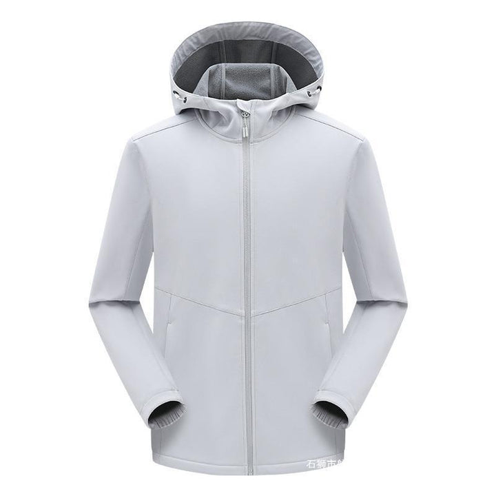 Herren technische Softshelljacke mit fleecegefütterter Kapuze und elastischem Stretchschnitt Drune