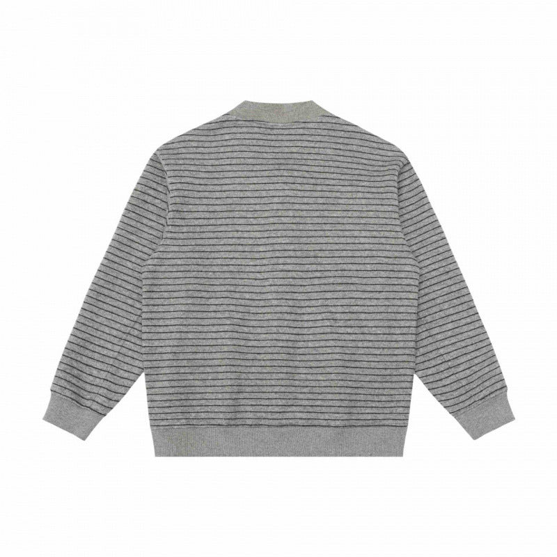 Herren Strukturiertes Strick-Cardigan mit Druckknopfleiste und geripptem Saum Drune