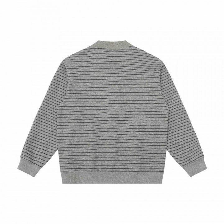 Herren Strukturiertes Strick-Cardigan mit Druckknopfleiste und geripptem Saum Drune
