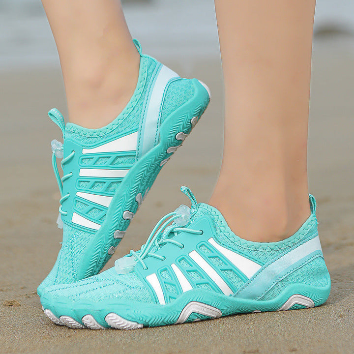Damen Freizeit-Sneaker mit atmungsaktiver Netz-Oberfläche und flexiblem Sohlenprofil Drune
