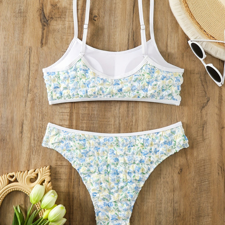 Damen Bikini-Set mit elegantem Blumendesign Drune