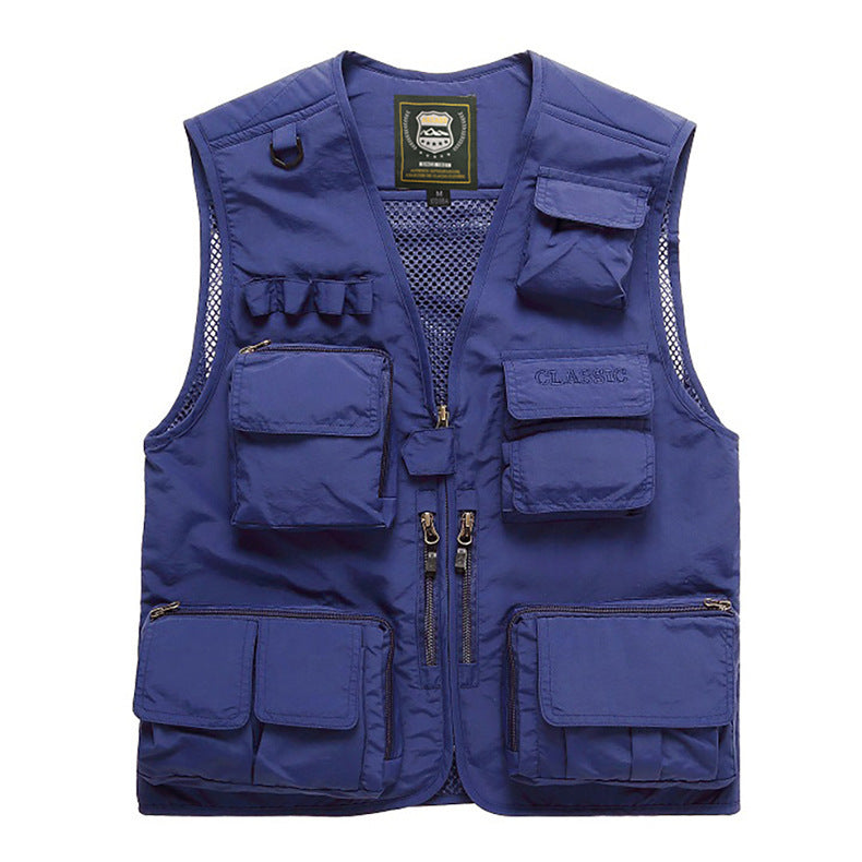 Herren Multifunktionale Angel- und Utilityweste mit Mesh‑Einsatz Drune