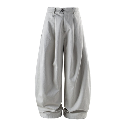 Damen weite High‑Waist‑Culotte mit Kellerfalte und verkürztem Bein Drune