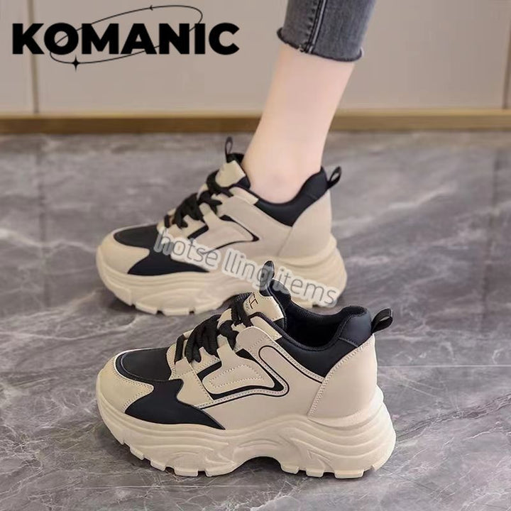Damen Sportliche Chunky Sneakers mit gepolsterter Sohle und modischem Design Drune