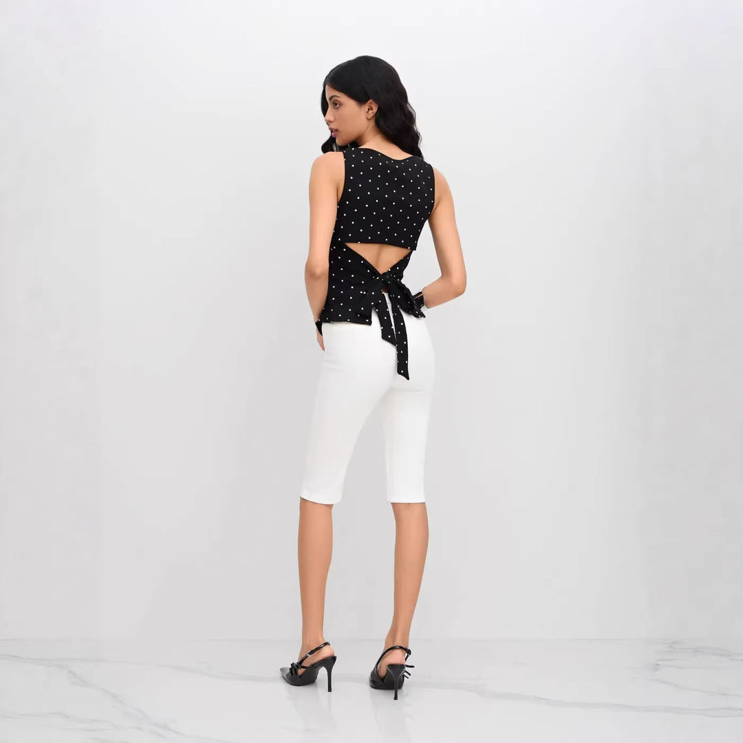 Damen Chic Rollkragen Top mit Raffung und Bindegürtel Drune