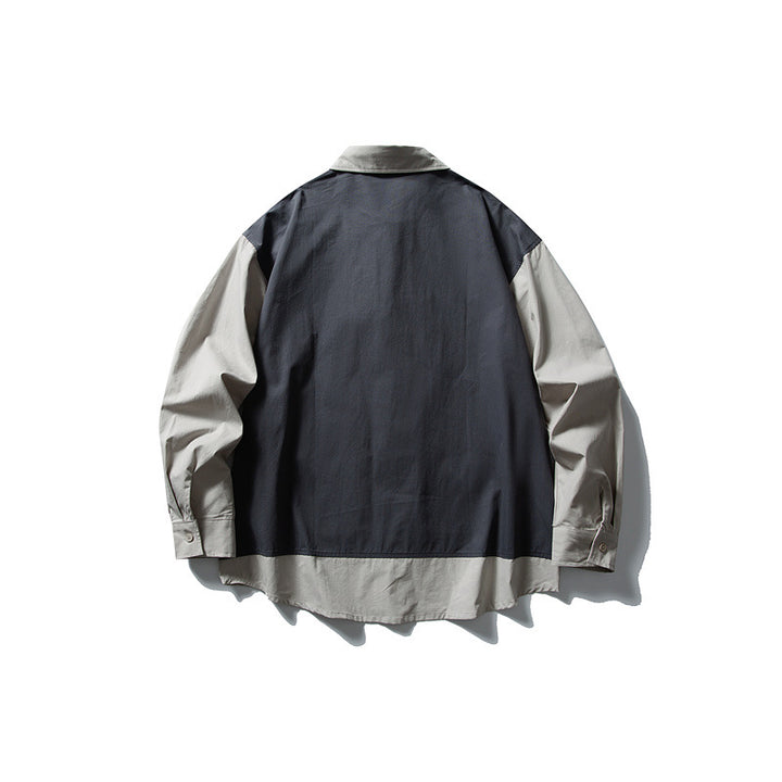 Herren Layering‑Hemd mit integrierter Utility‑Weste und Pattentaschen Drune