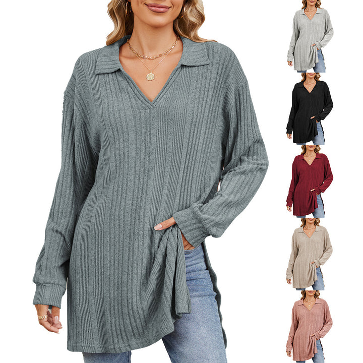 Damen Langarmshirt mit eleganter Struktur und modernem Look Drune