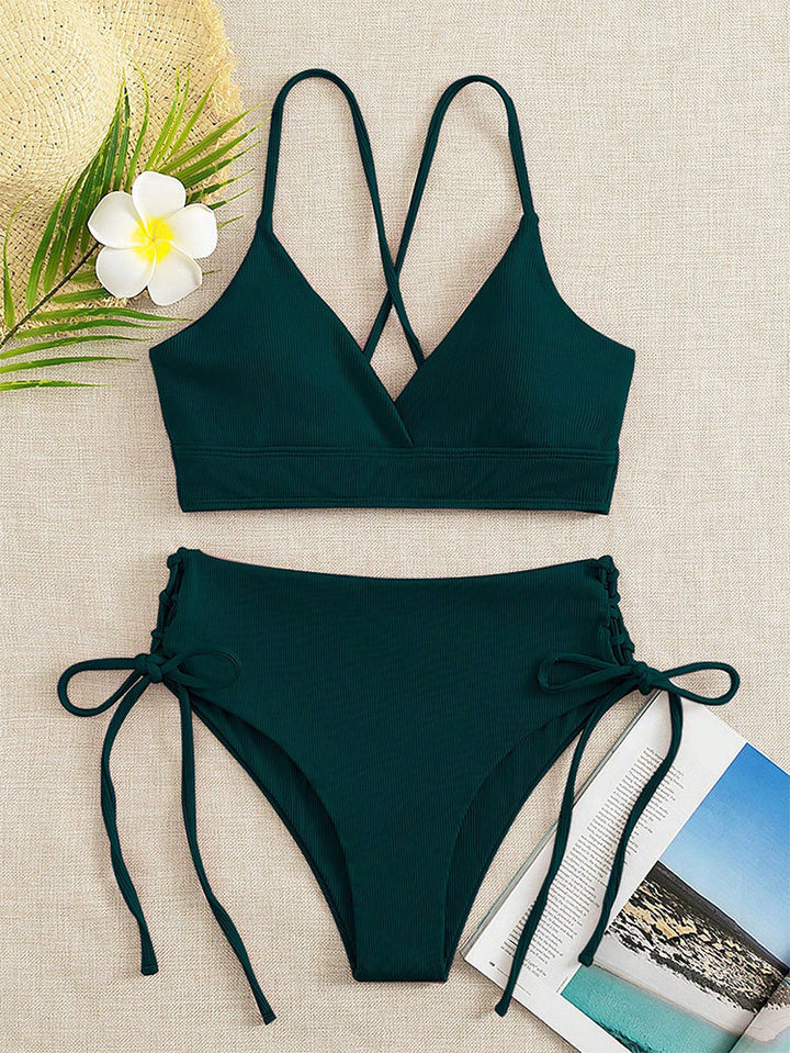 Damen Triangel-Bikini mit raffinierten Kordeldetails Drune