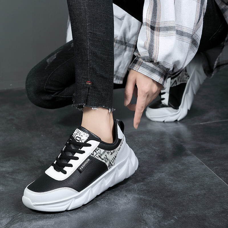 Damen nan urbaner voluminöser Sneaker mit weichem Kunstfellfutter, gepolstertem Einstieg und markanter Profilsohle Drune