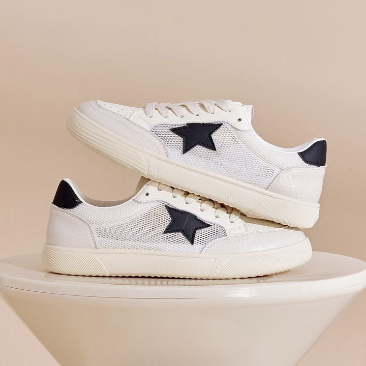 Damen Sneaker mit atmungsaktivem Mesh und stilvollem Sternen-Design Drune