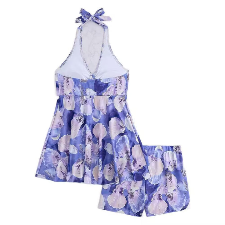 Damen Tankini-Set mit romantischem floralen Design und verstellbarem Oberteil Drune